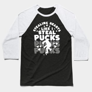 Stealing Heart Like I Steal Pucks Valentines Day Hockey Baseball T-Shirt